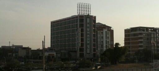 Angeles City skyline with the Eurotel tower