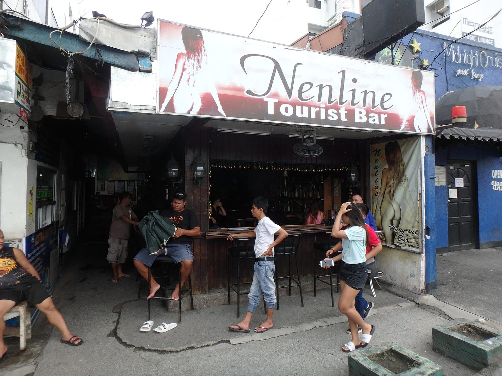 Nenline Hang-Out bar on Fields Avenue, Angeles City