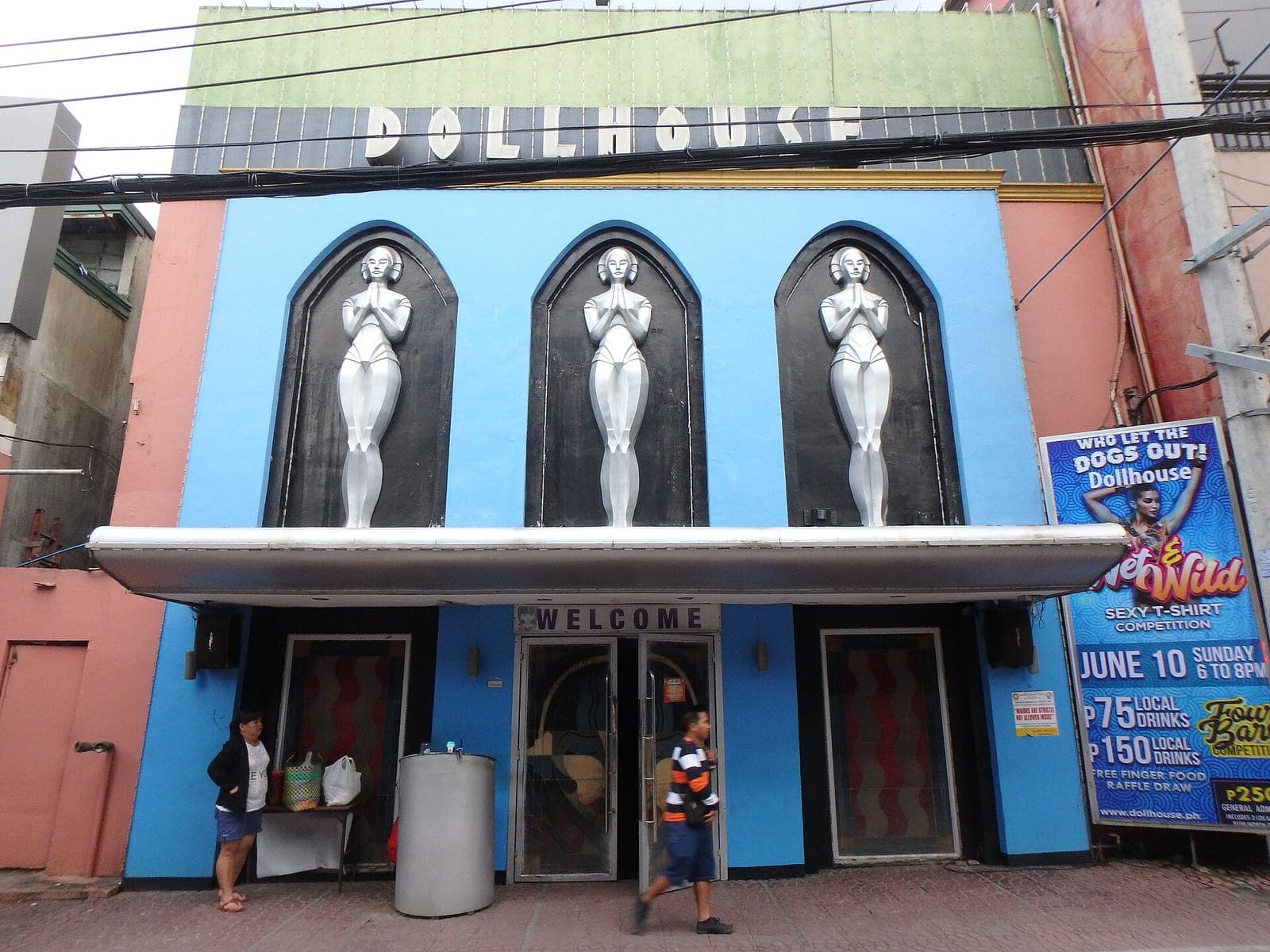 Dollhouse go-go bar frontage on Walking Street, Angeles City