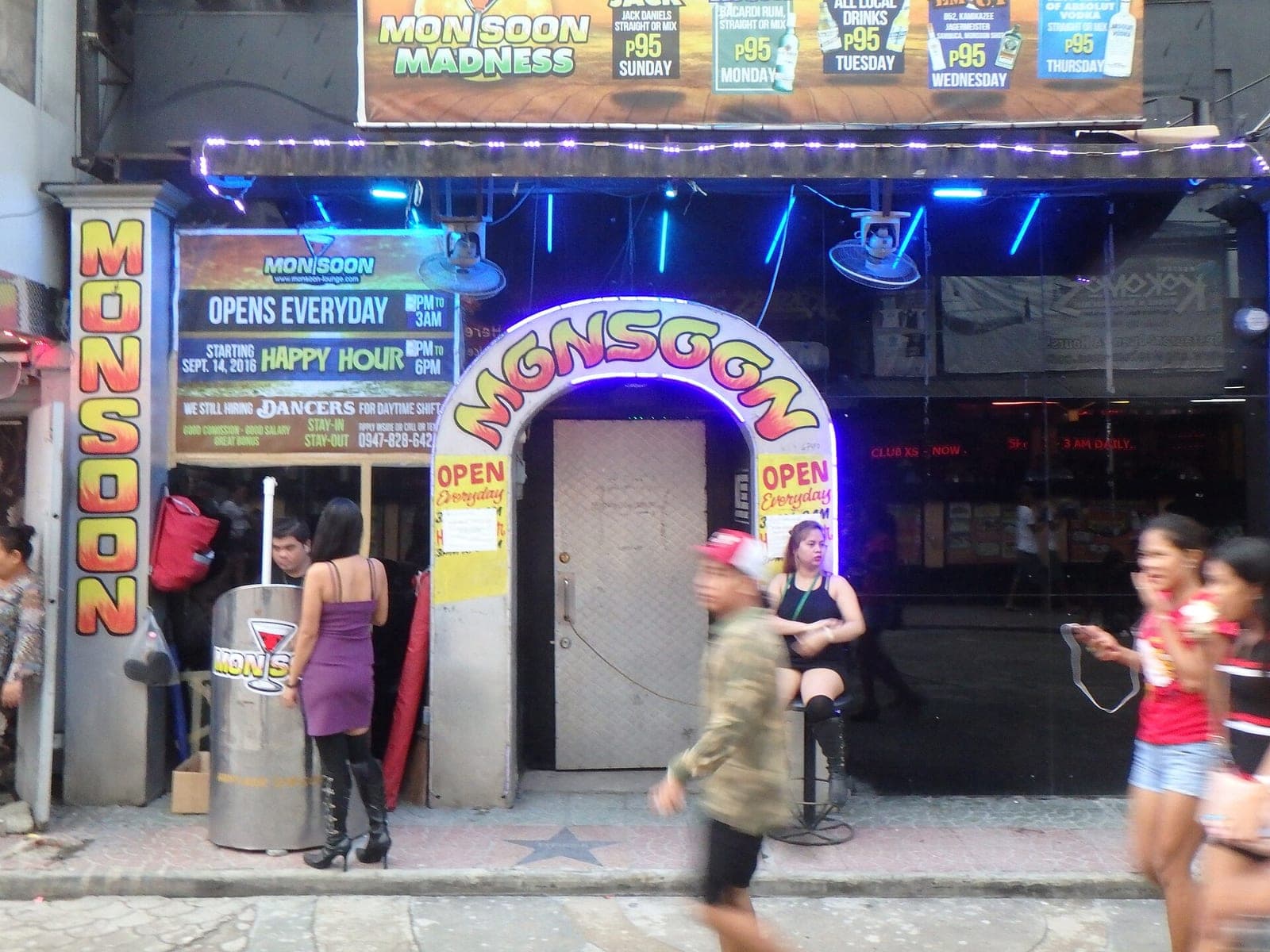 Monsoon go-go bar on Walking Street, Angeles City