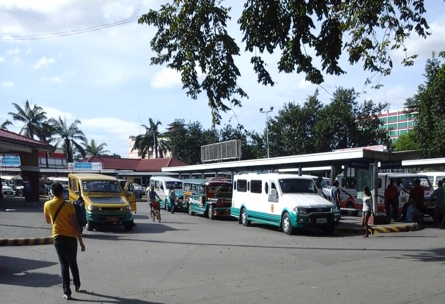 Jeepney terminal in Angeles City