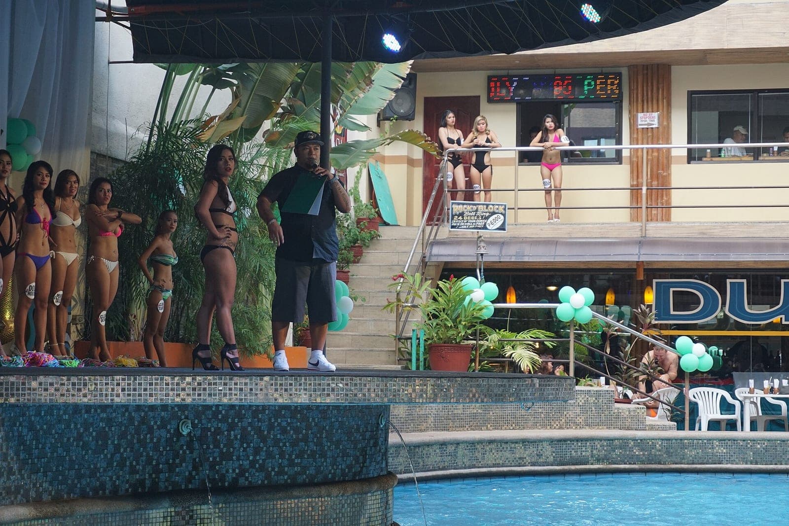 Pool party at Score Birds Hotel, Balibago, Angeles City